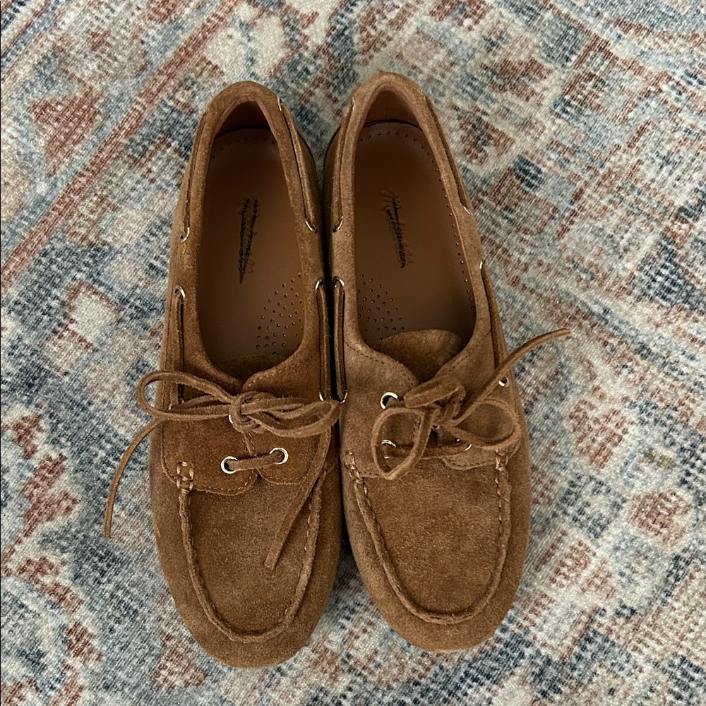 Madewell Jaime Acorn Suede Moccasin Loafers